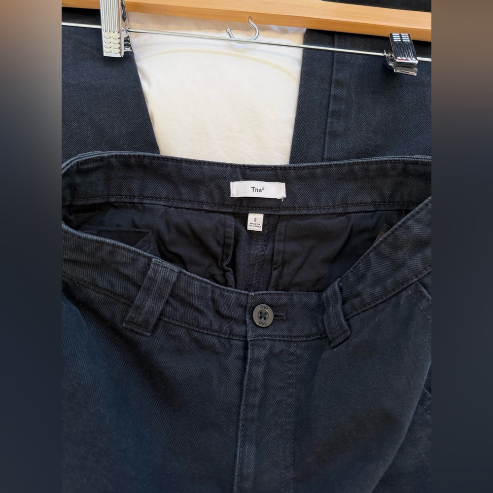 Aritzia TNA Cargo Pants Black Small Size 2 - Picture 6 of 7